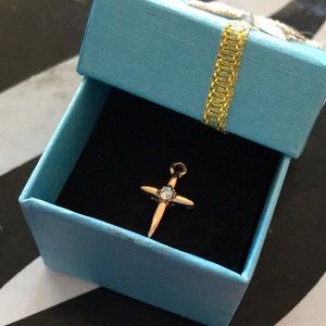 Vintage Gold cross charm